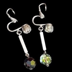 💍Vintage Arora Borealis Clip On Earrings